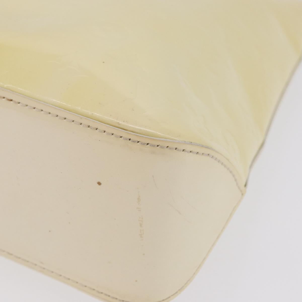 LOUIS VUITTON Monogram Vernis Brentwood Shoulder Bag Perle M91512 LV Auth 198288