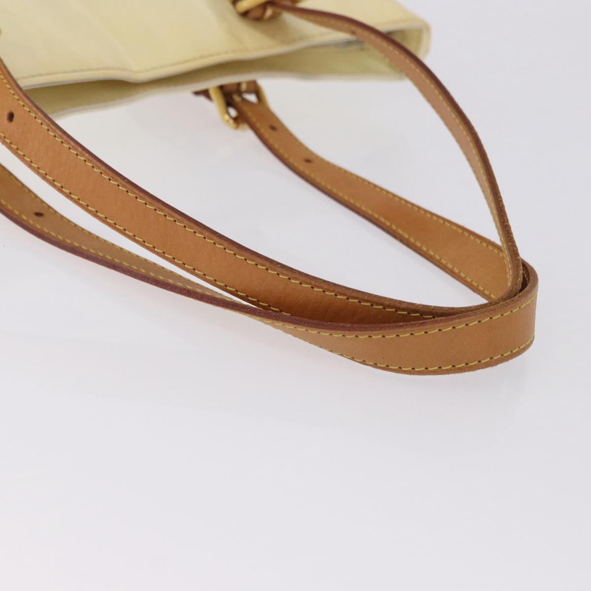 LOUIS VUITTON Monogram Vernis Brentwood Shoulder Bag Perle M91512 LV Auth 198288