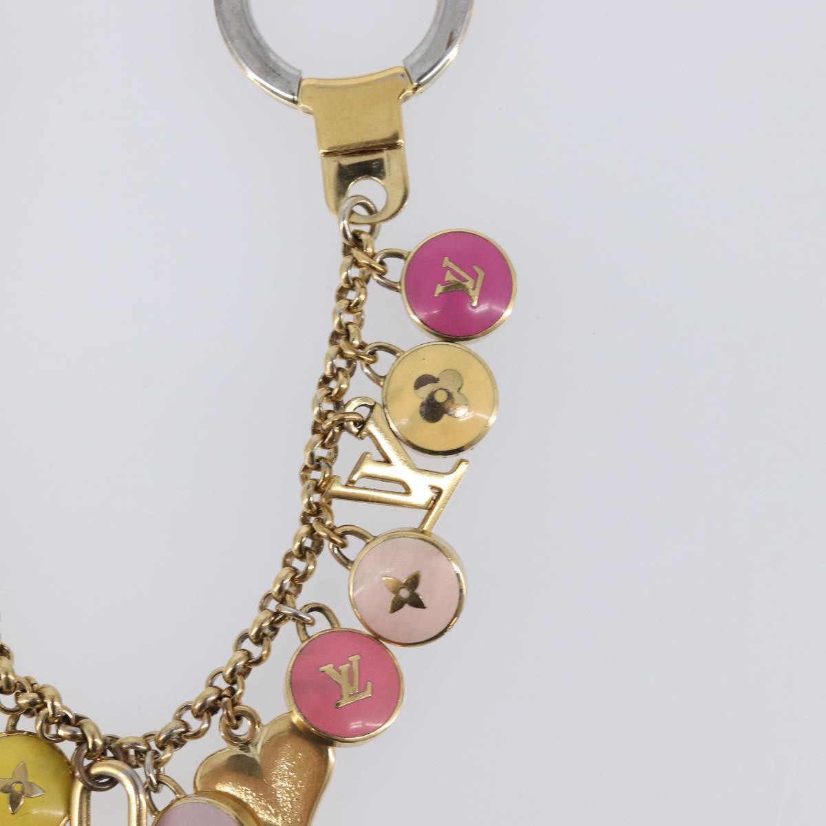 LOUIS VUITTON Porte Cles Chainne Pastille Key Holder metal M66172 LV Auth 198289