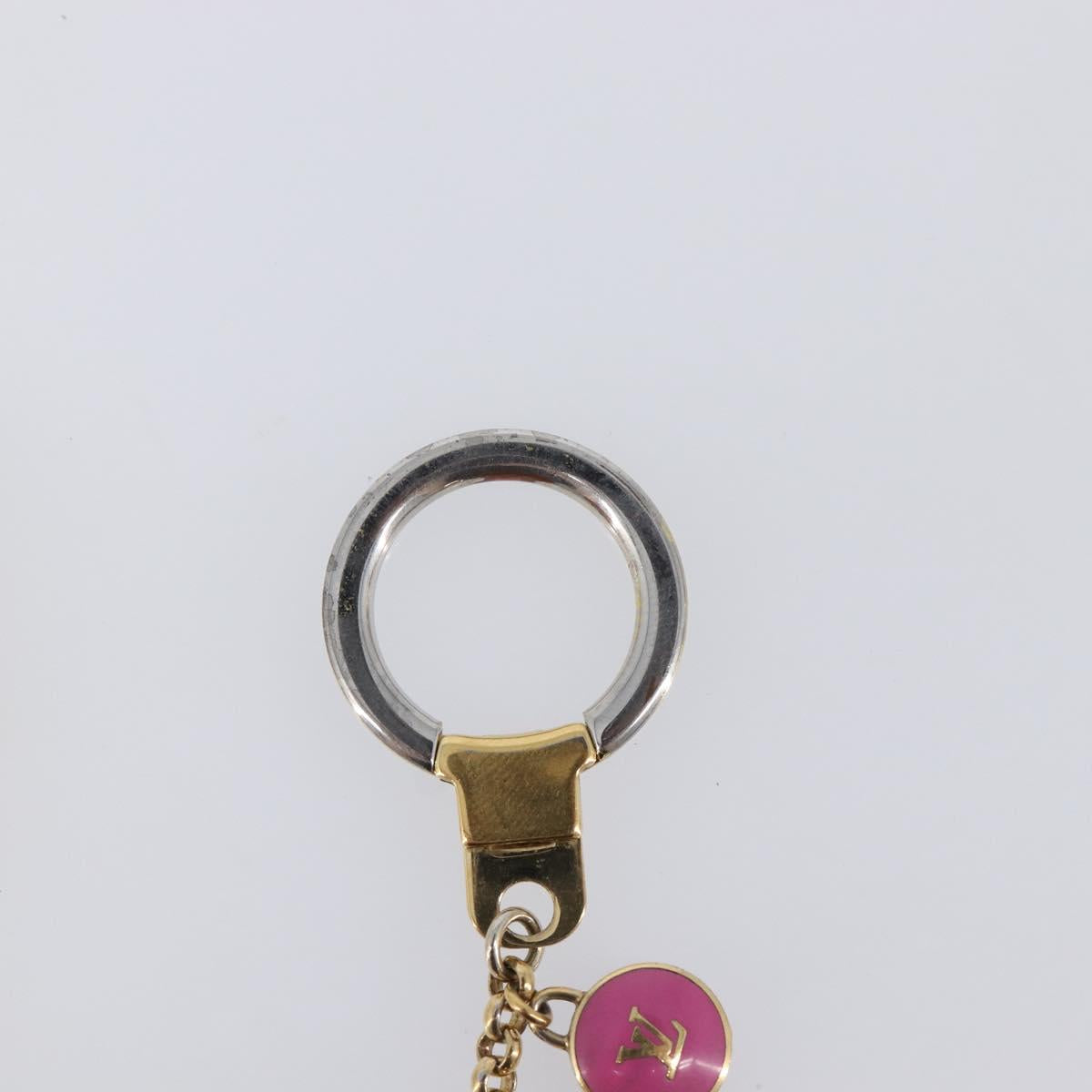 LOUIS VUITTON Porte Cles Chainne Pastille Key Holder metal M66172 LV Auth 198289
