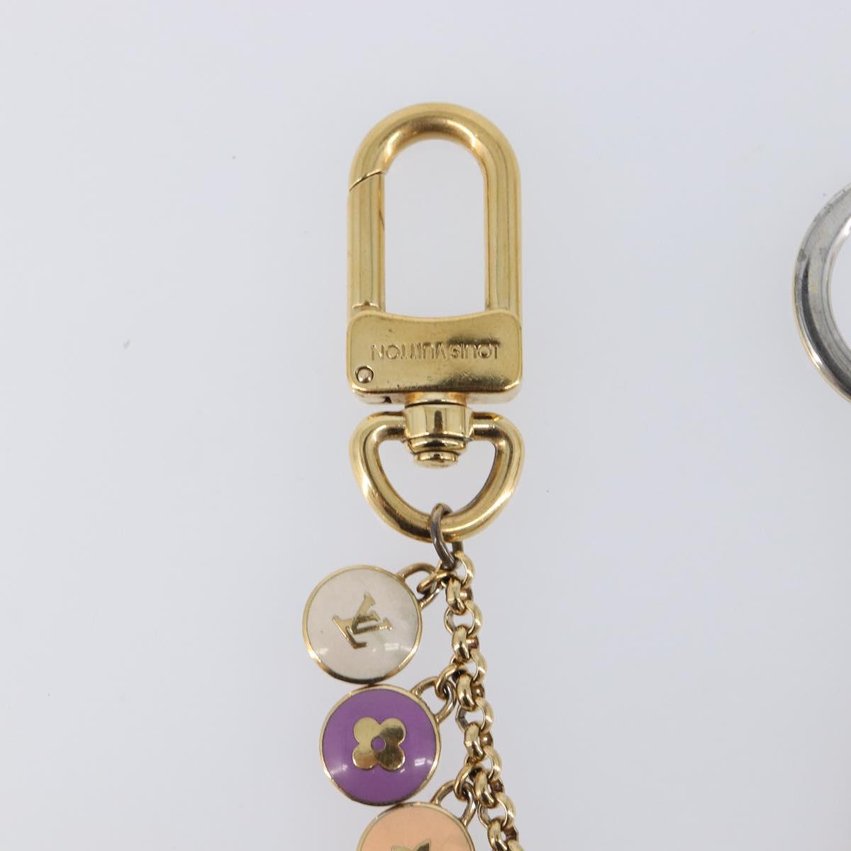 LOUIS VUITTON Porte Cles Chainne Pastille Key Holder metal M66172 LV Auth 198289