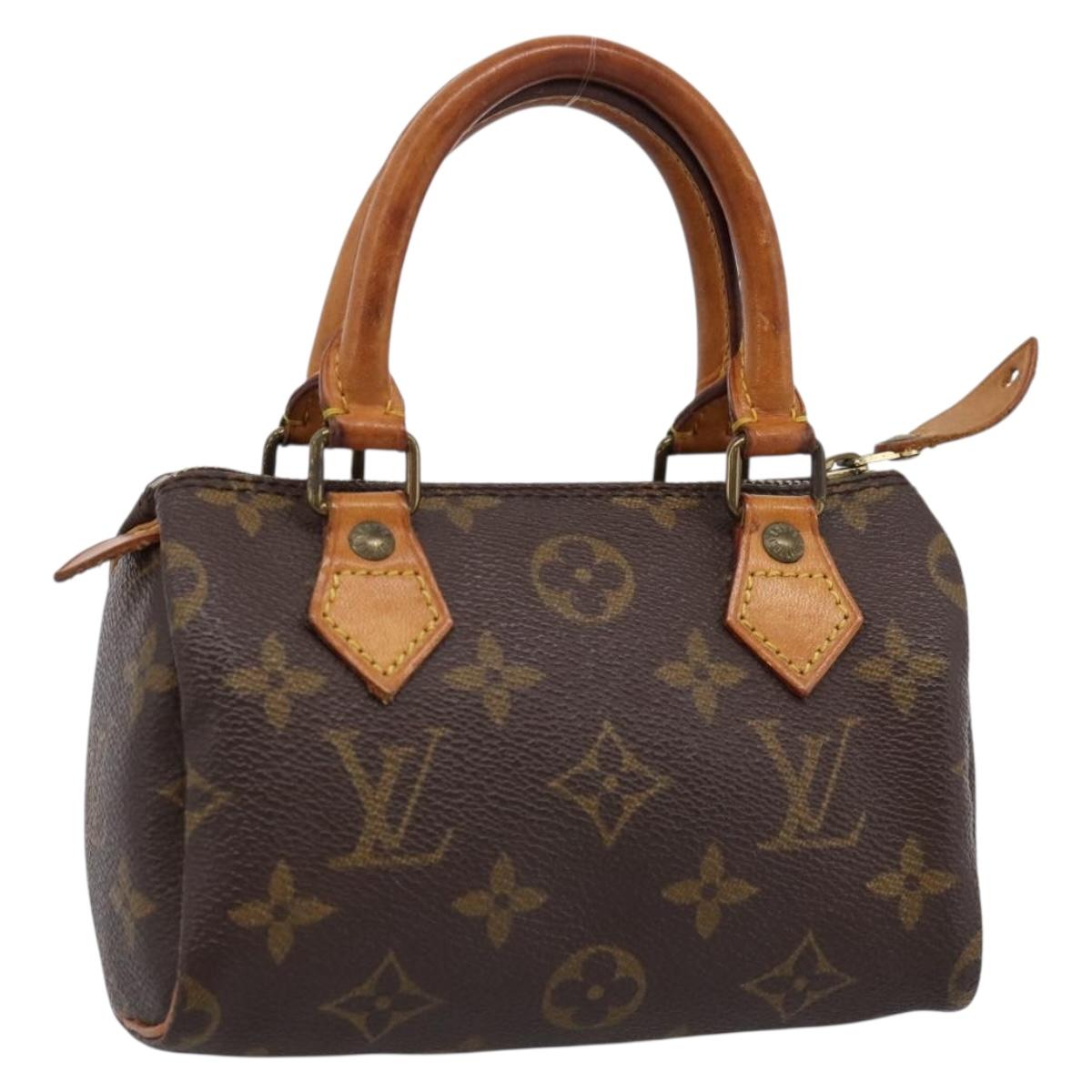 LOUIS VUITTON Monogram Mini Speedy Hand Bag M41534 LV Auth 198293