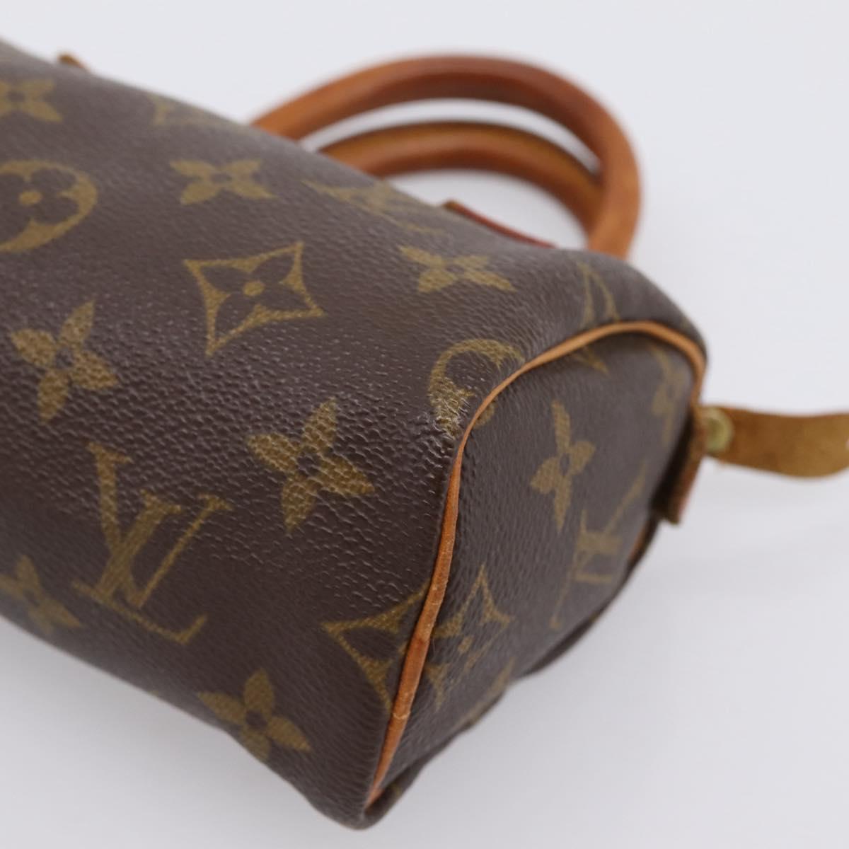 LOUIS VUITTON Monogram Mini Speedy Hand Bag M41534 LV Auth 198293