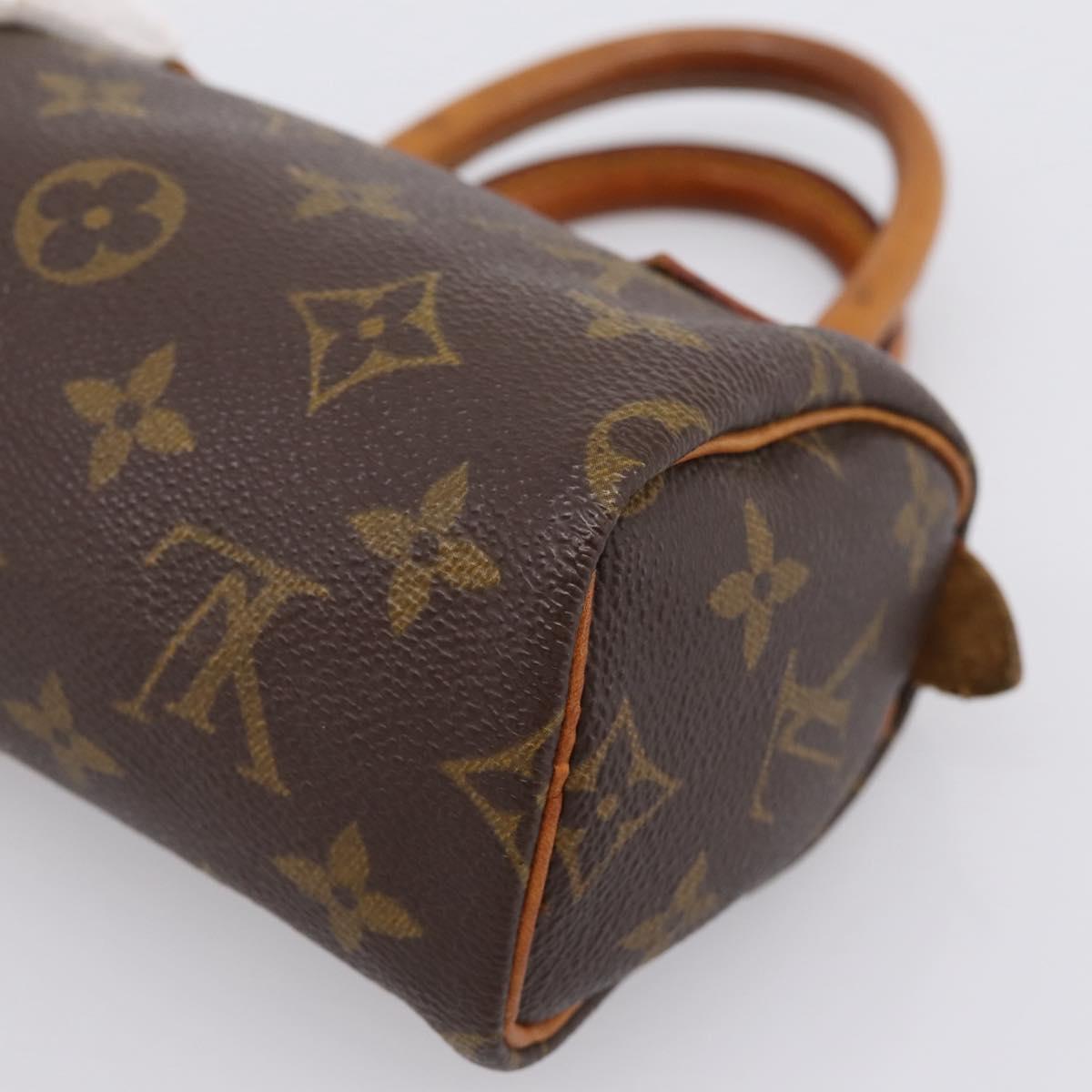 LOUIS VUITTON Monogram Mini Speedy Hand Bag M41534 LV Auth 198293