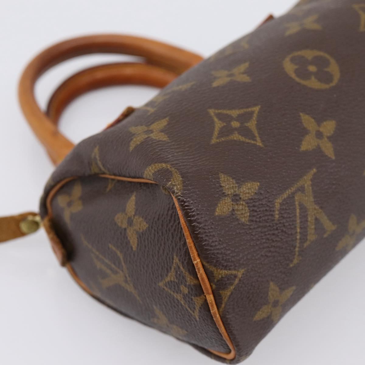 LOUIS VUITTON Monogram Mini Speedy Hand Bag M41534 LV Auth 198293