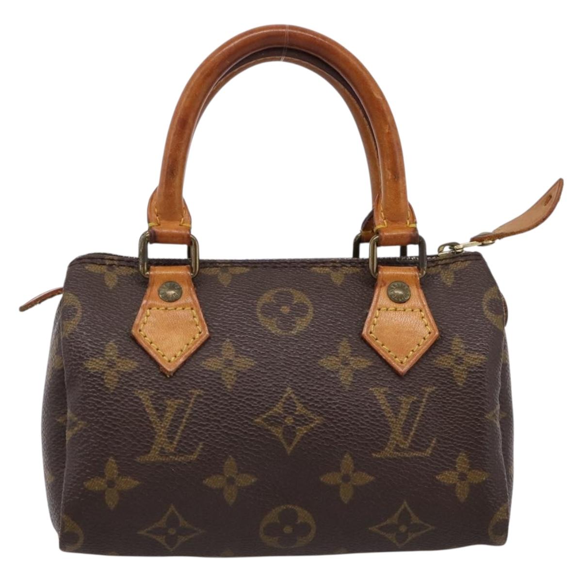 LOUIS VUITTON Monogram Mini Speedy Hand Bag M41534 LV Auth 198293