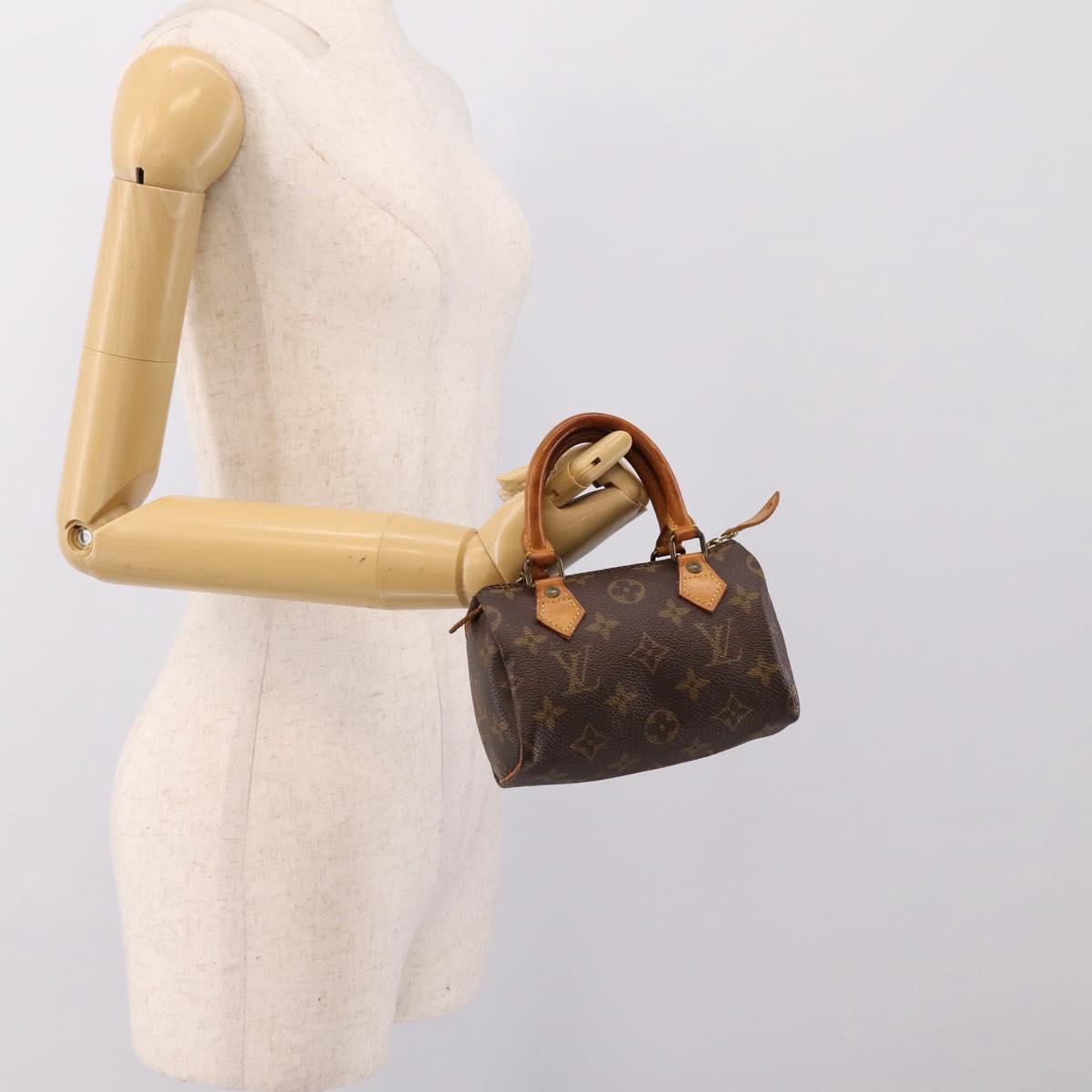 LOUIS VUITTON Monogram Mini Speedy Hand Bag M41534 LV Auth 198293