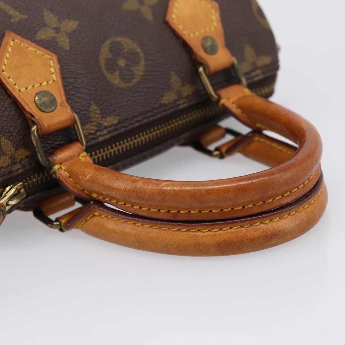 LOUIS VUITTON Monogram Mini Speedy Hand Bag M41534 LV Auth 198293