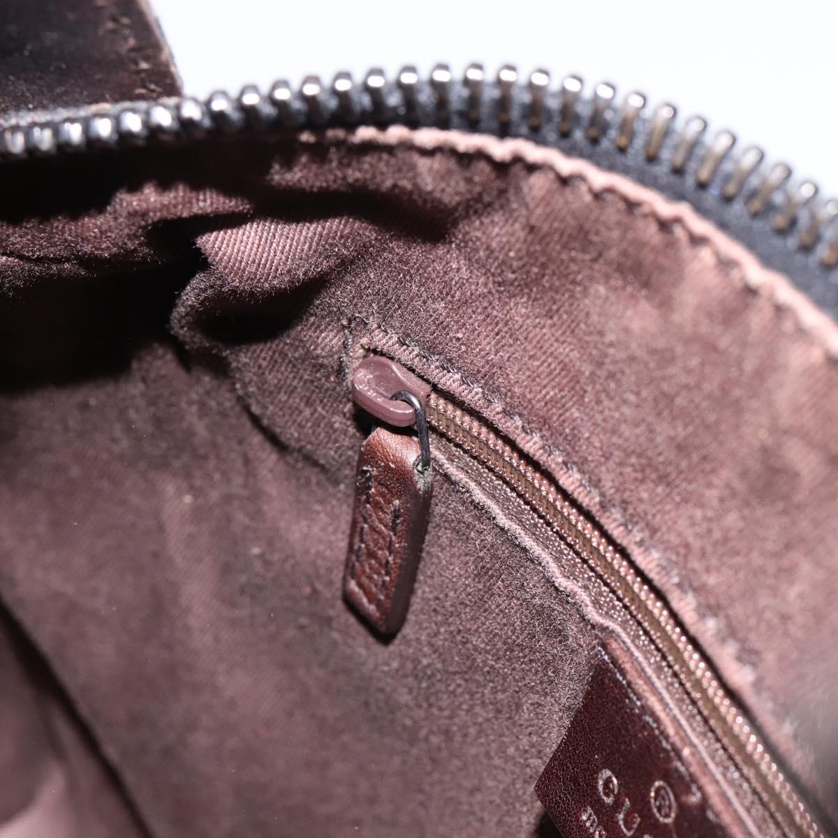 GUCCI GG Canvas Hand Bag Brown 101333 Auth 198296A