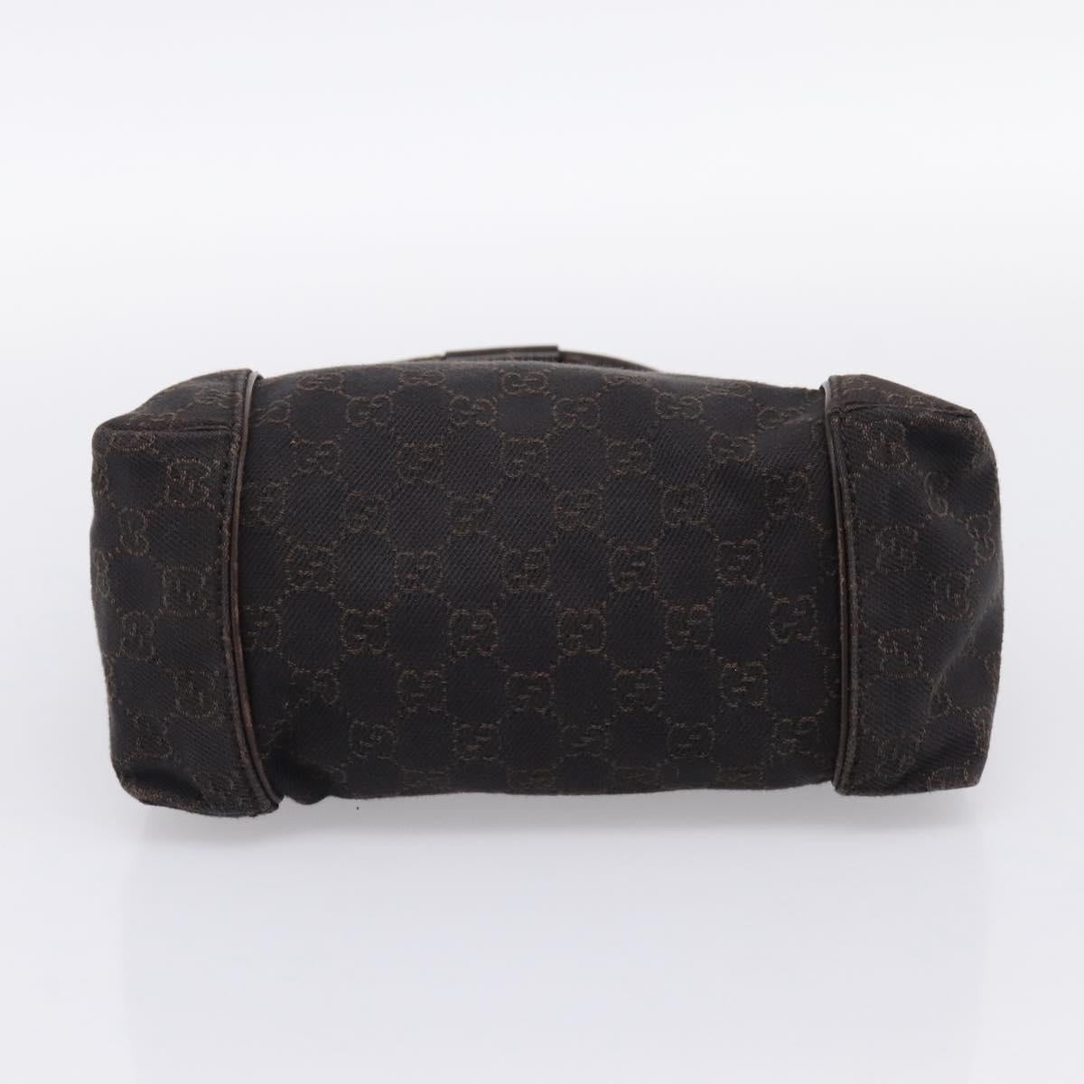 GUCCI GG Canvas Hand Bag Brown 101333 Auth 198296A