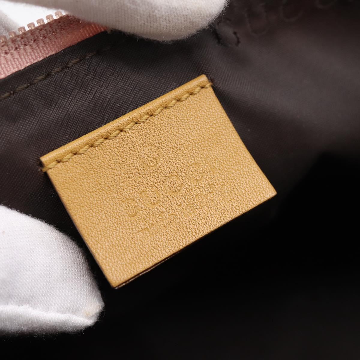 GUCCI Accessory Pouch Suede Pink Gold 039 1103 Auth 198297