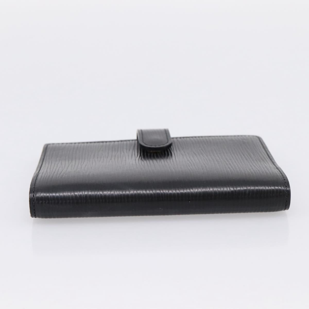 LOUIS VUITTON Epi Agenda PM Day Planner Cover Black R20092 LV Auth 198303