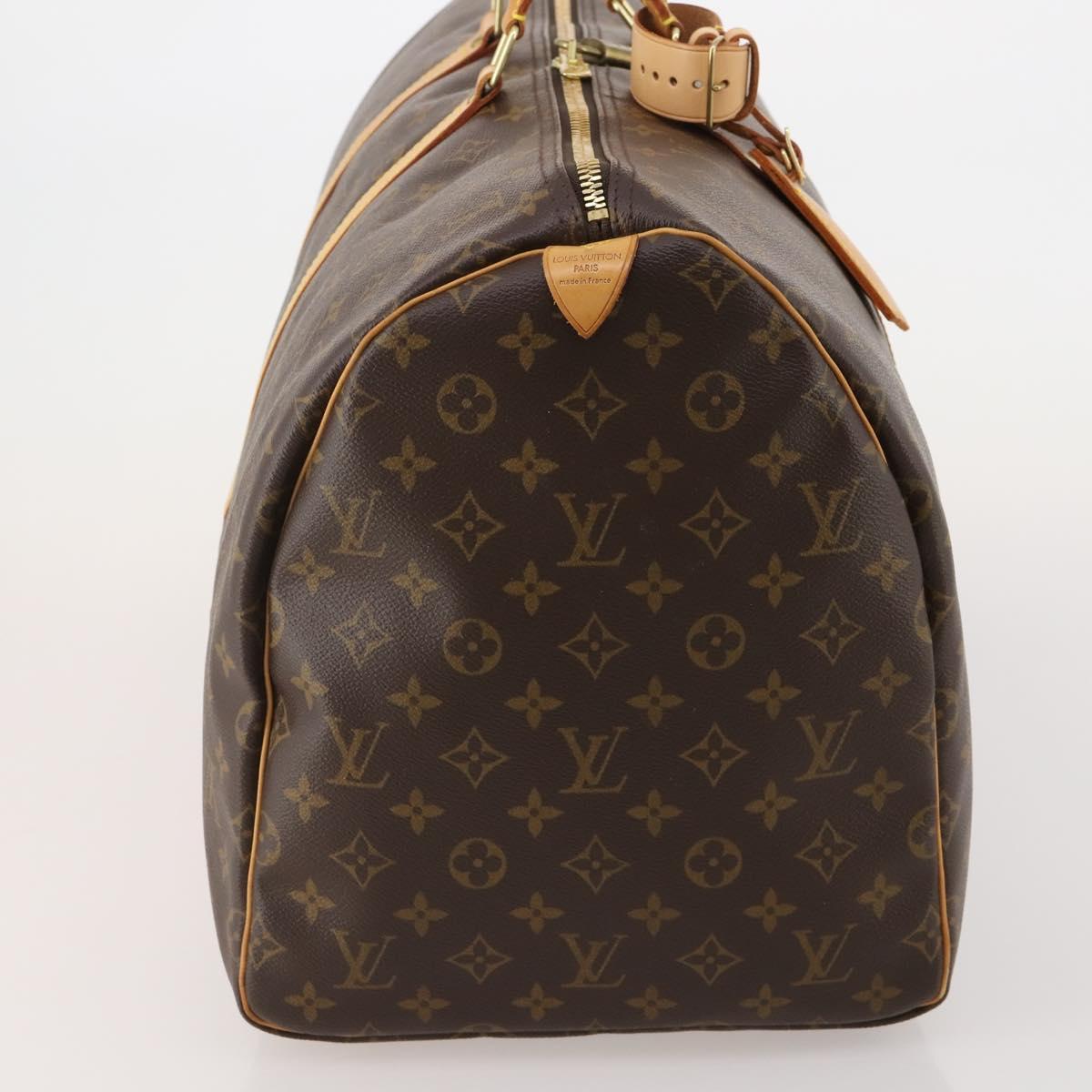 LOUIS VUITTON Monogram Keepall 55 Boston Bag M41424 LV Auth 198304V