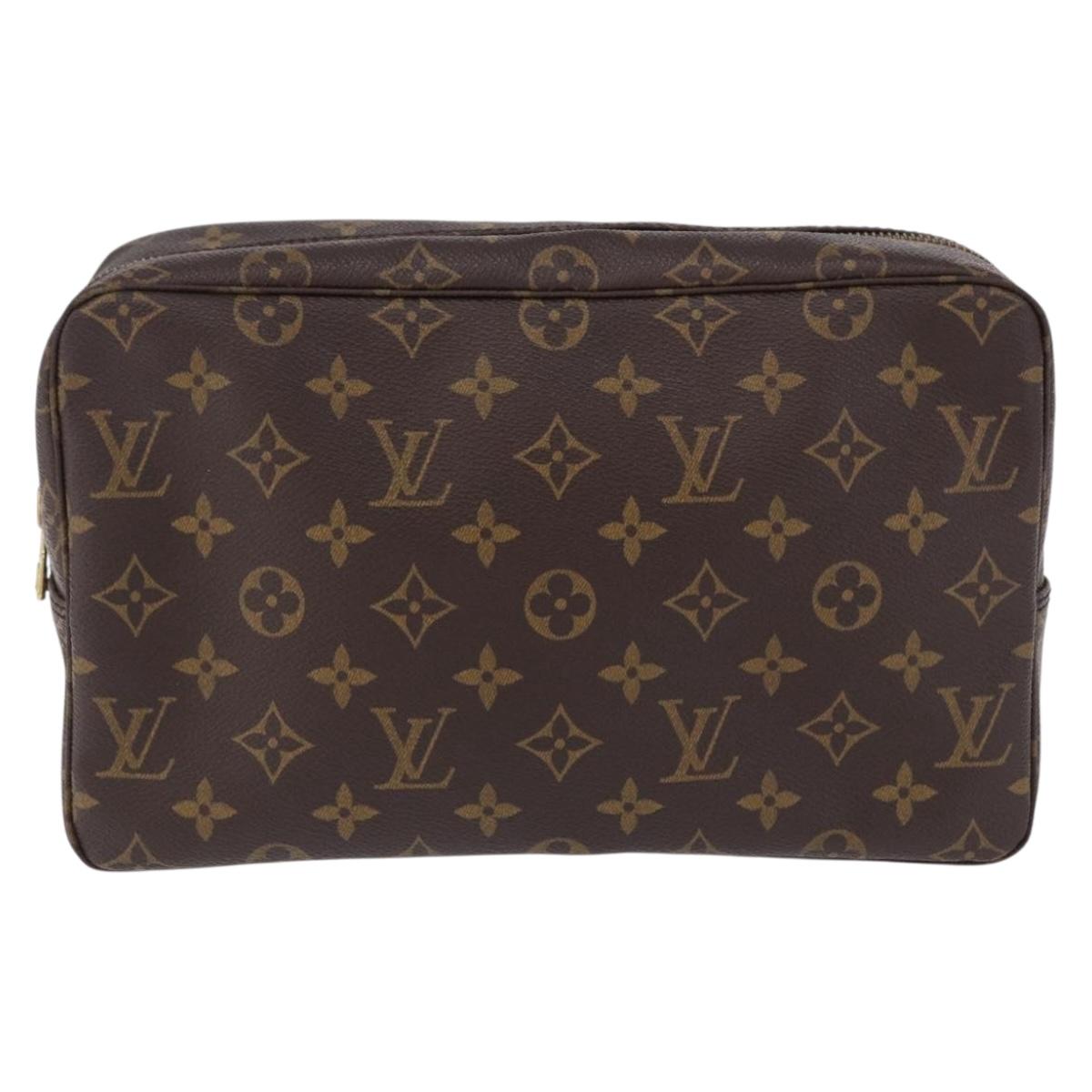 LOUIS VUITTON Monogram Trousse Toilette 28 Clutch Bag M47522 LV Auth 198308V