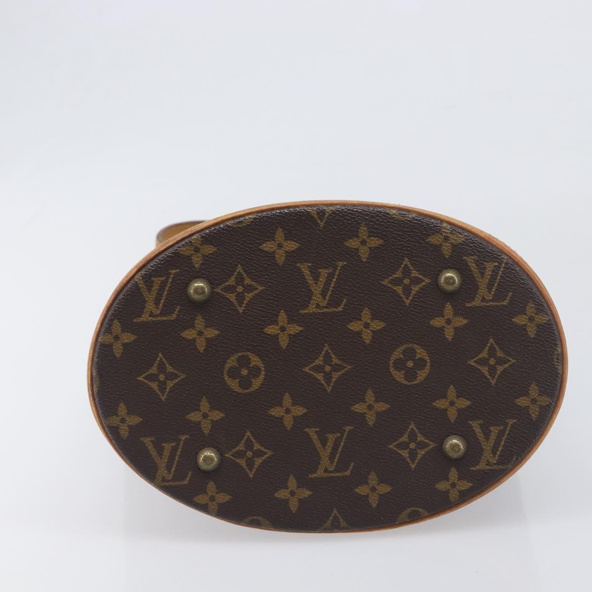 LOUIS VUITTON Monogram Bucket PM Shoulder Bag M42238 LV Auth 198312