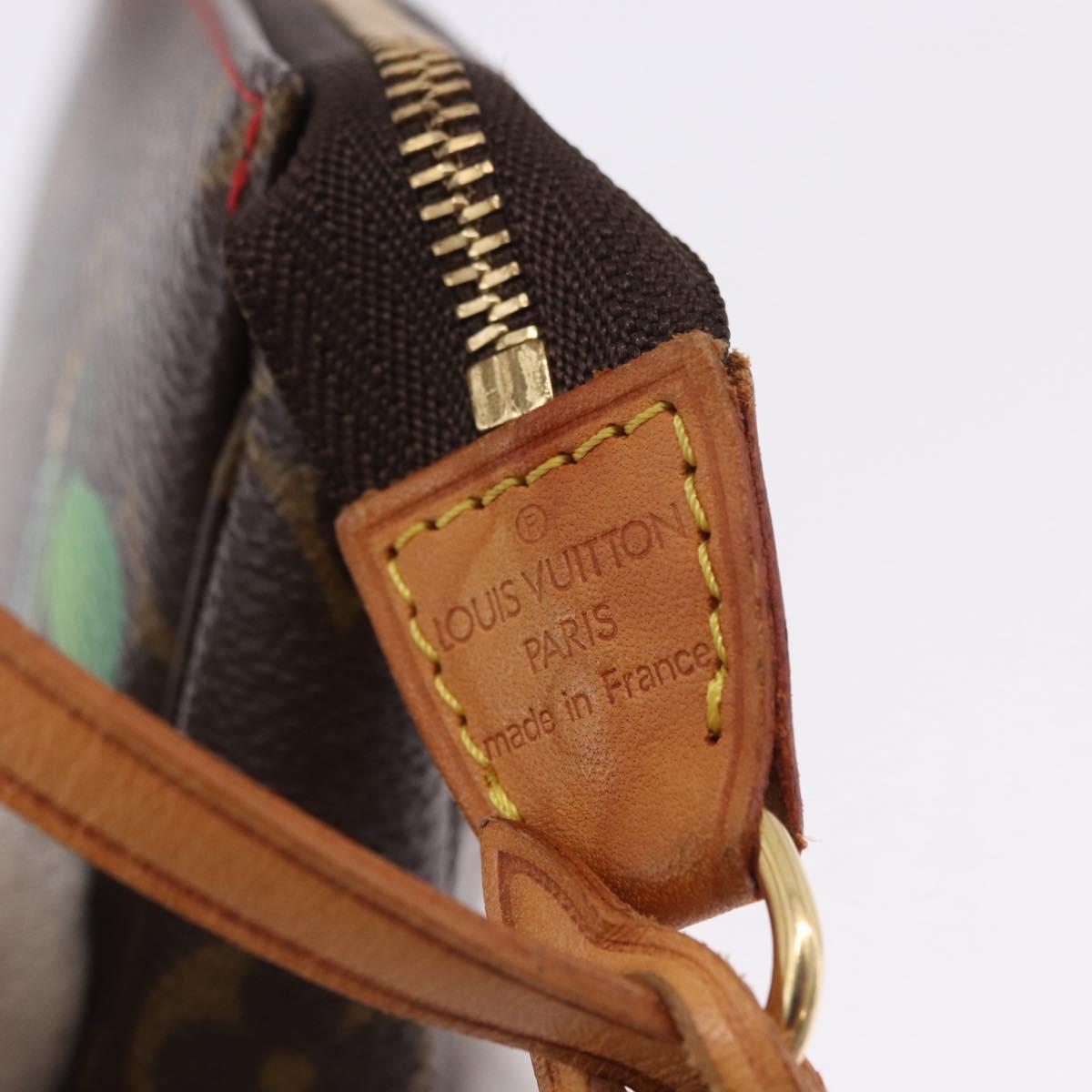 LOUIS VUITTON Monogram Cherry Mini Pochette Accessoires Pouch LV Auth 198316SAV