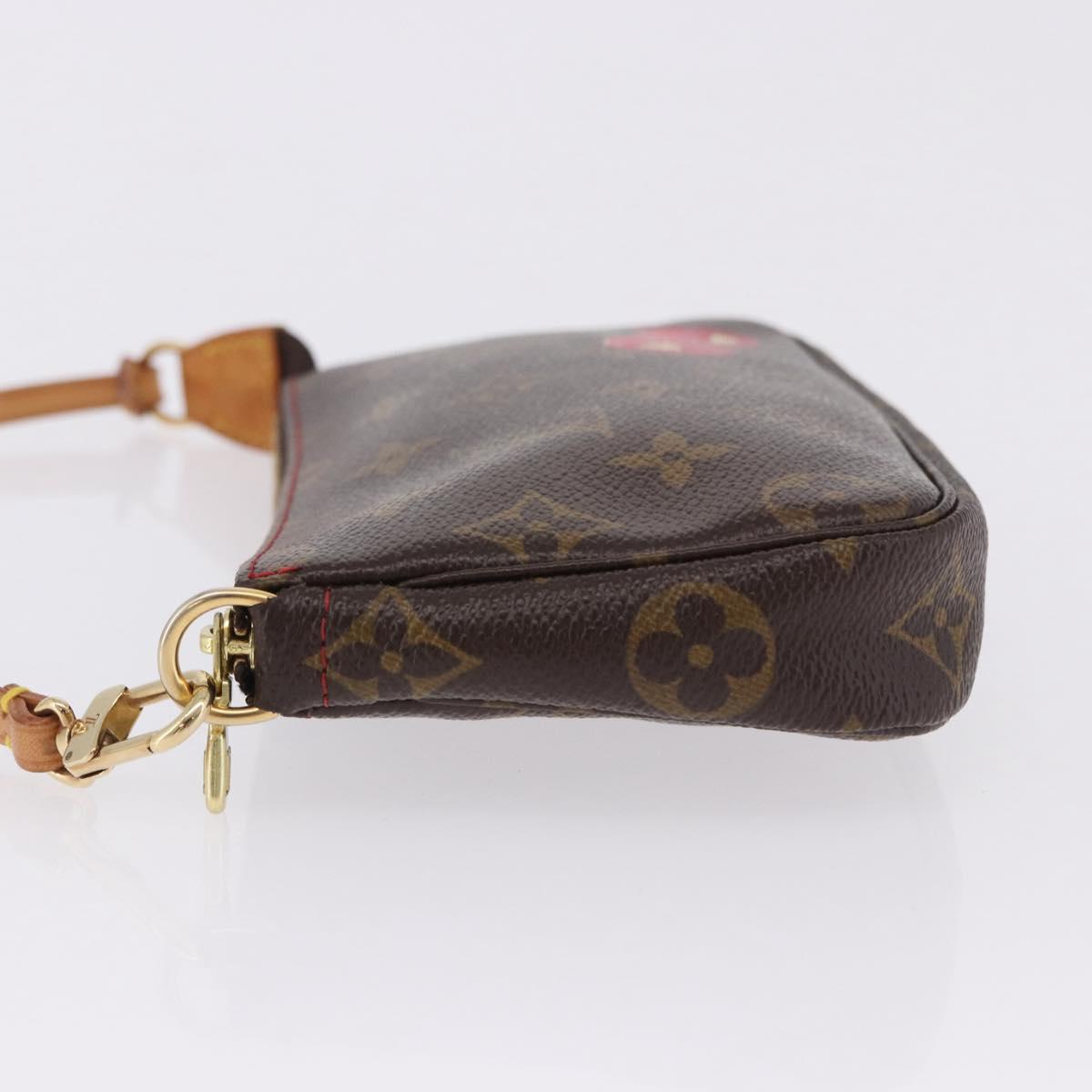 LOUIS VUITTON Monogram Cherry Mini Pochette Accessoires Pouch LV Auth 198316SAV