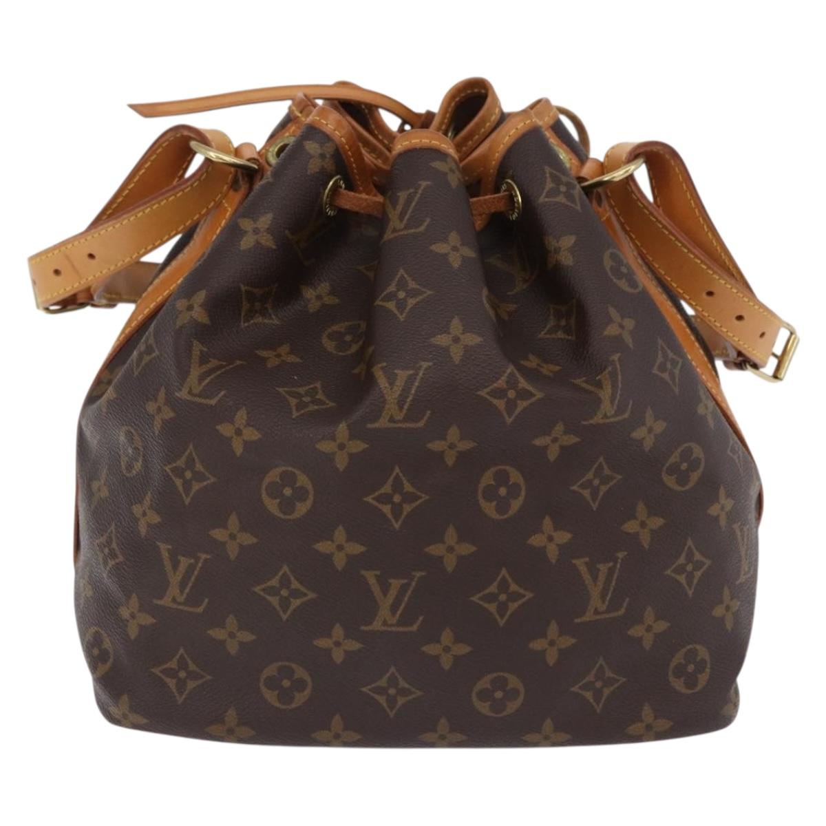 LOUIS VUITTON Monogram Petit Noe Shoulder Bag M42226 LV Auth 198317V