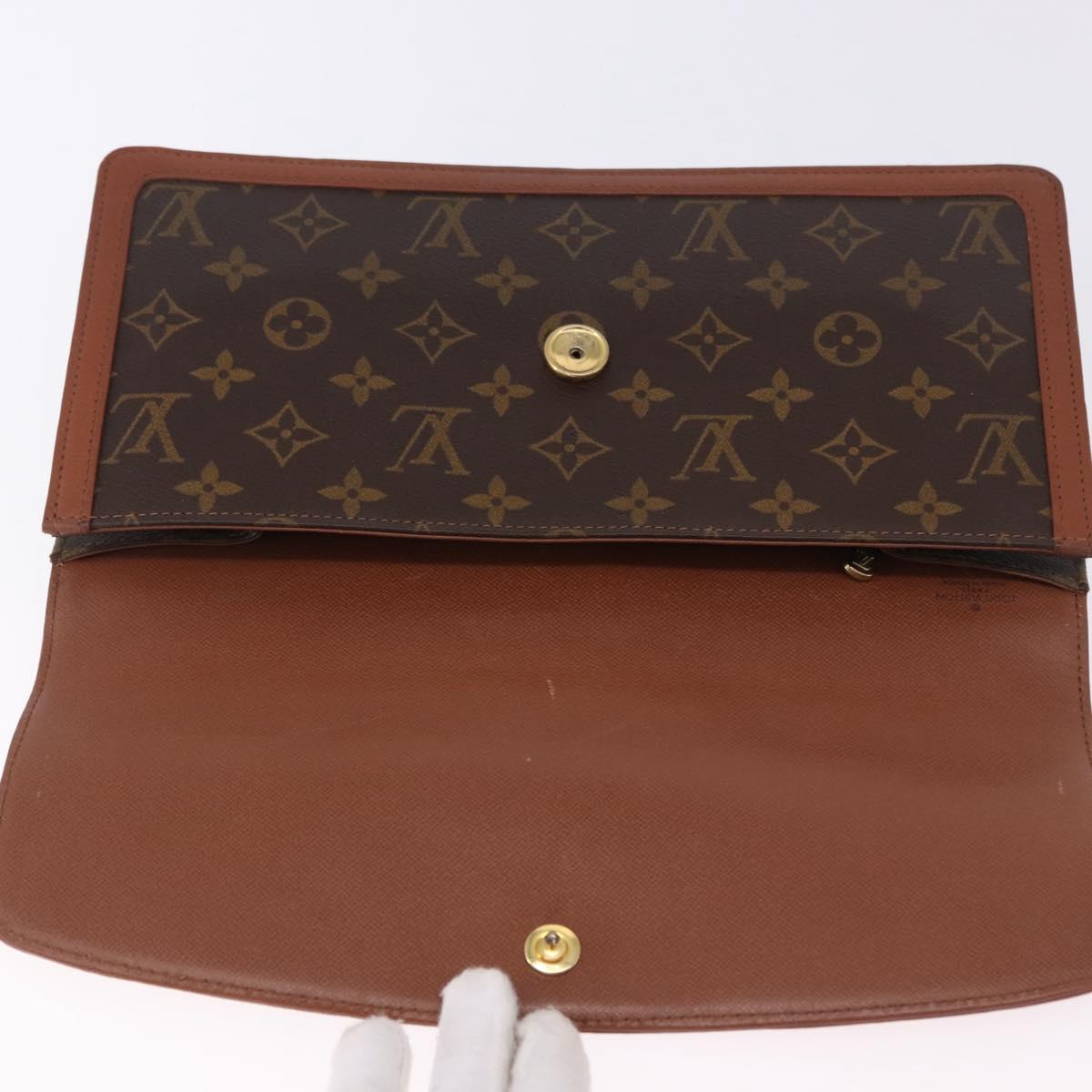 LOUIS VUITTON Monogram Pochette Dam GM Clutch Bag M51810 LV Auth 198319A