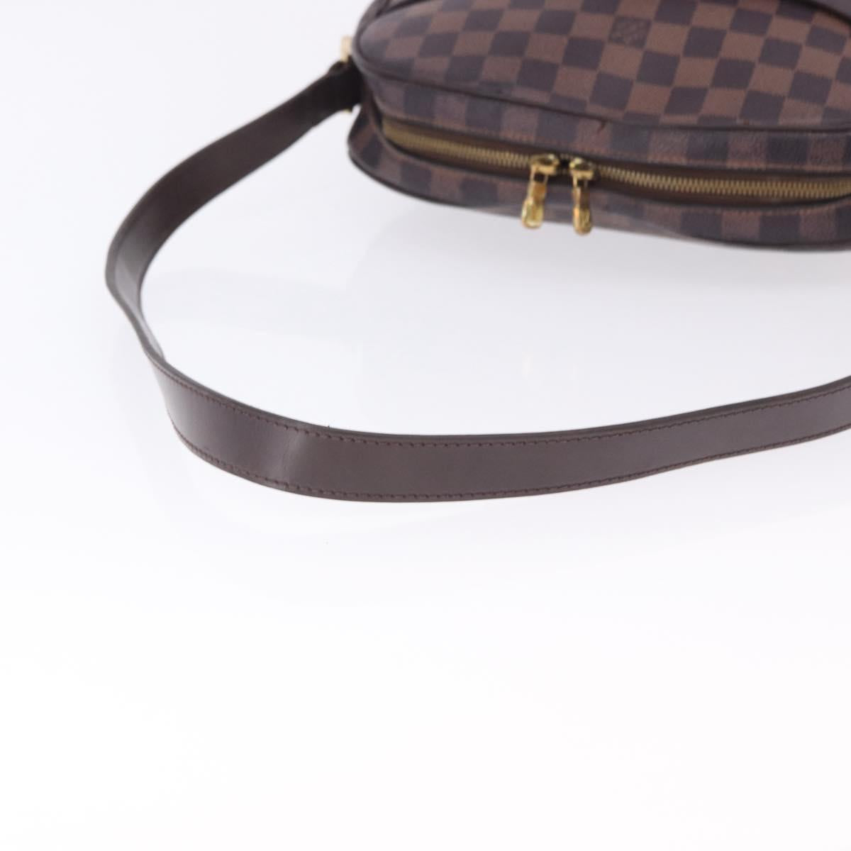 LOUIS VUITTON Damier Ebene Ipanema GM Shoulder Bag N51292 LV Auth 198334