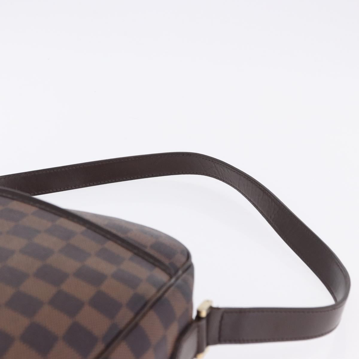 LOUIS VUITTON Damier Ebene Ipanema GM Shoulder Bag N51292 LV Auth 198334