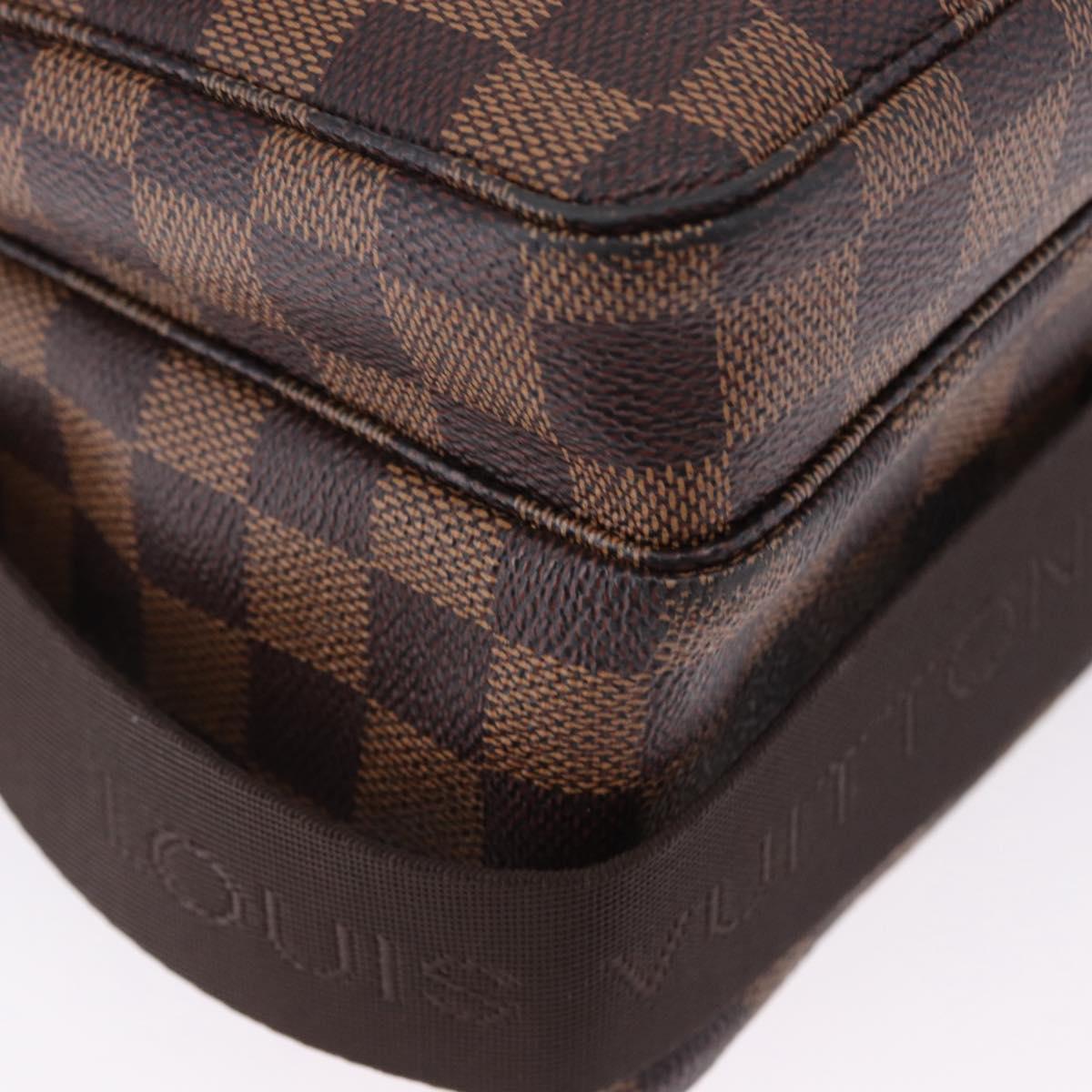LOUIS VUITTON Damier Ebene Broadway Shoulder Bag N42270 LV Auth 198343