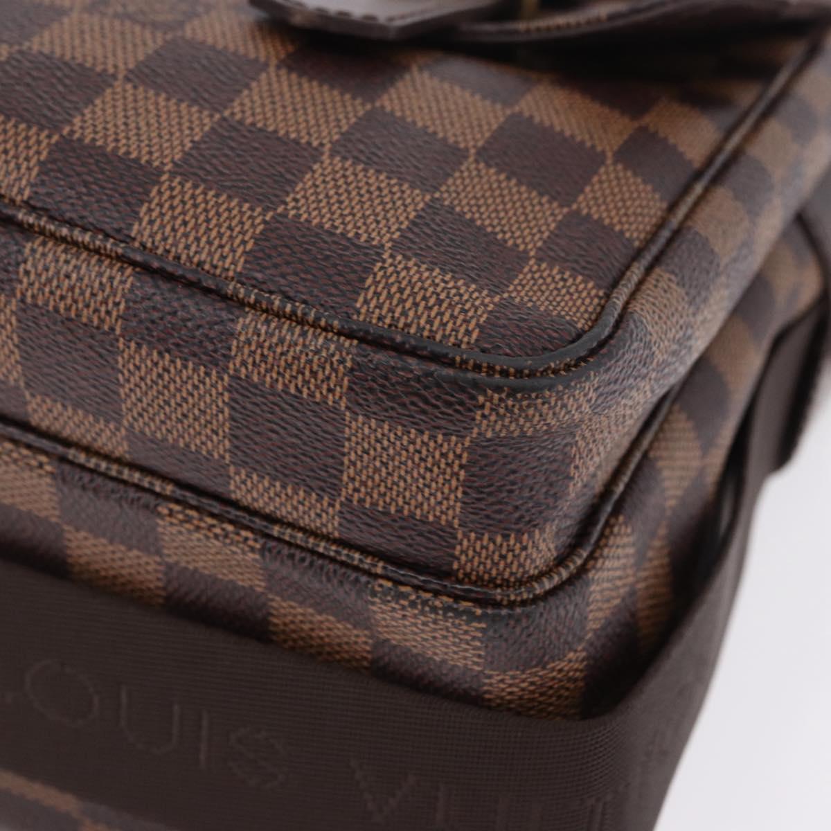 LOUIS VUITTON Damier Ebene Broadway Shoulder Bag N42270 LV Auth 198343