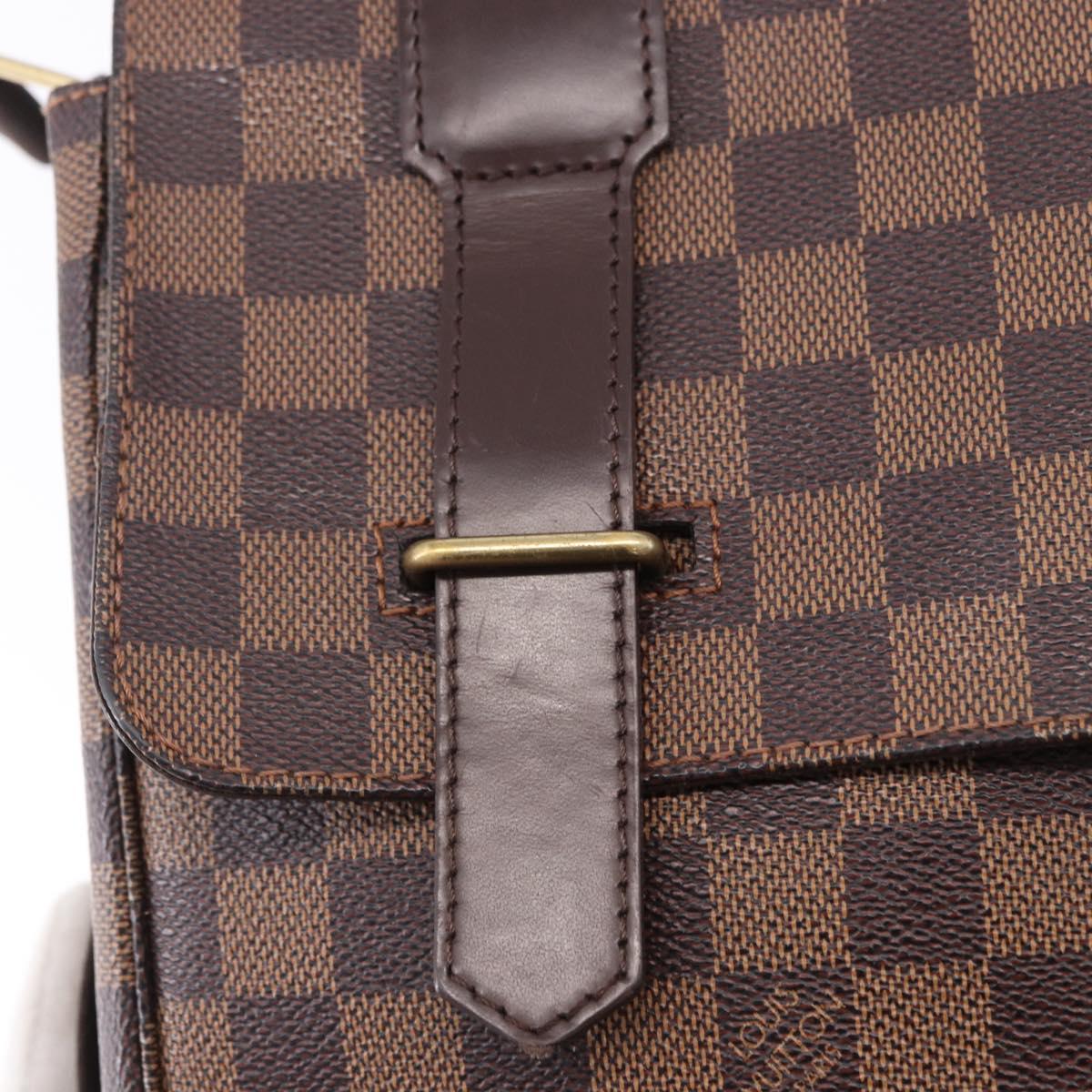 LOUIS VUITTON Damier Ebene Broadway Shoulder Bag N42270 LV Auth 198343