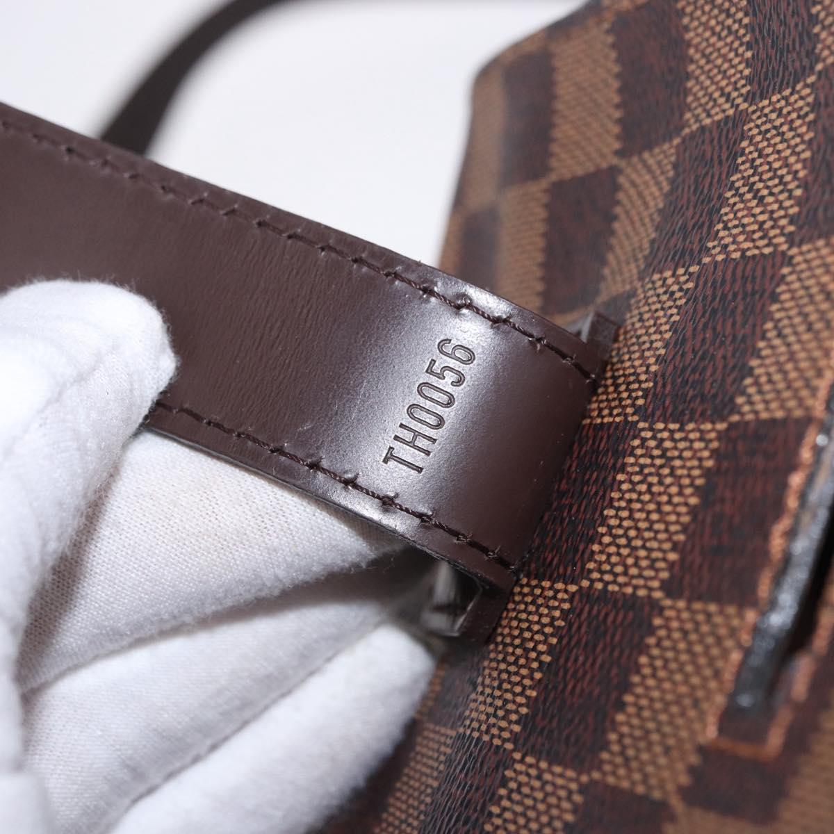 LOUIS VUITTON Damier Ebene Broadway Shoulder Bag N42270 LV Auth 198343