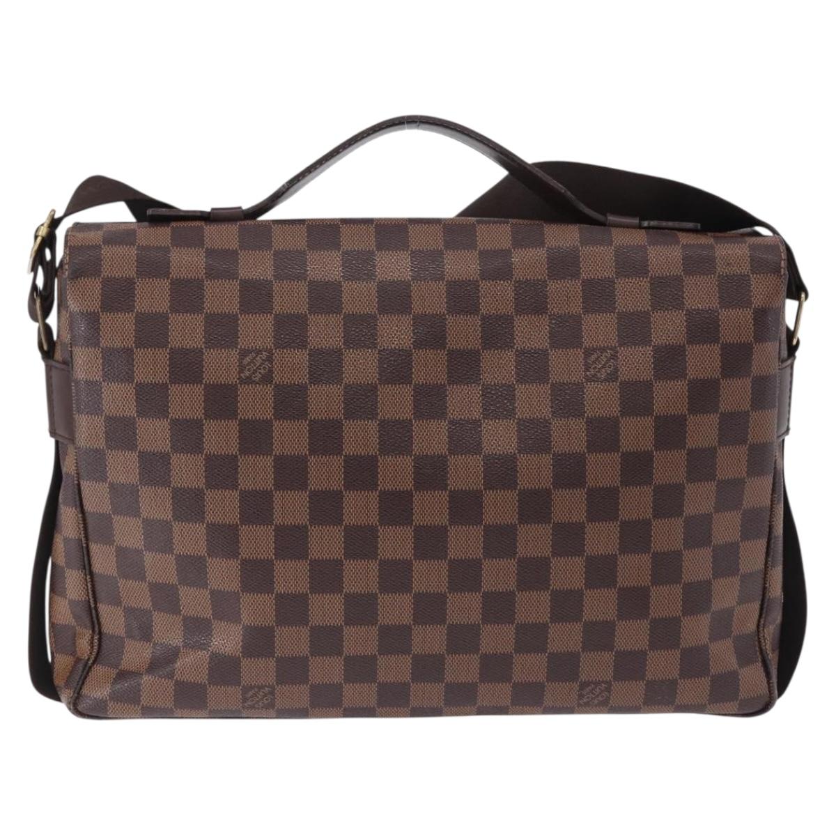 LOUIS VUITTON Damier Ebene Broadway Shoulder Bag N42270 LV Auth 198343