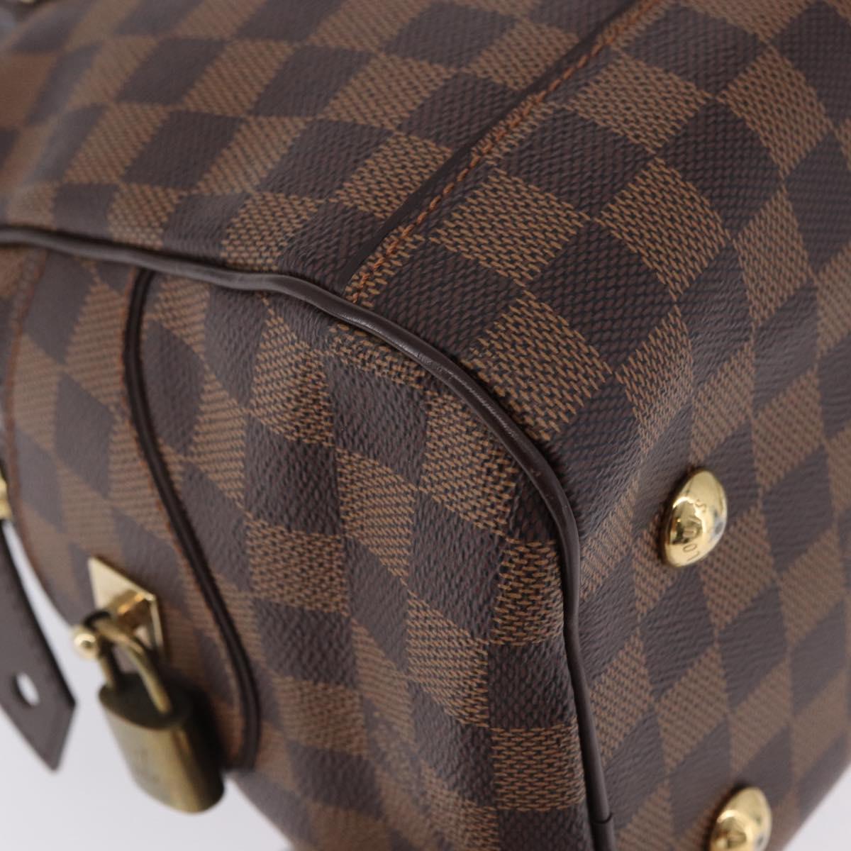 LOUIS VUITTON Damier Ebene Duomo Hand Bag N60008 LV Auth 198344V