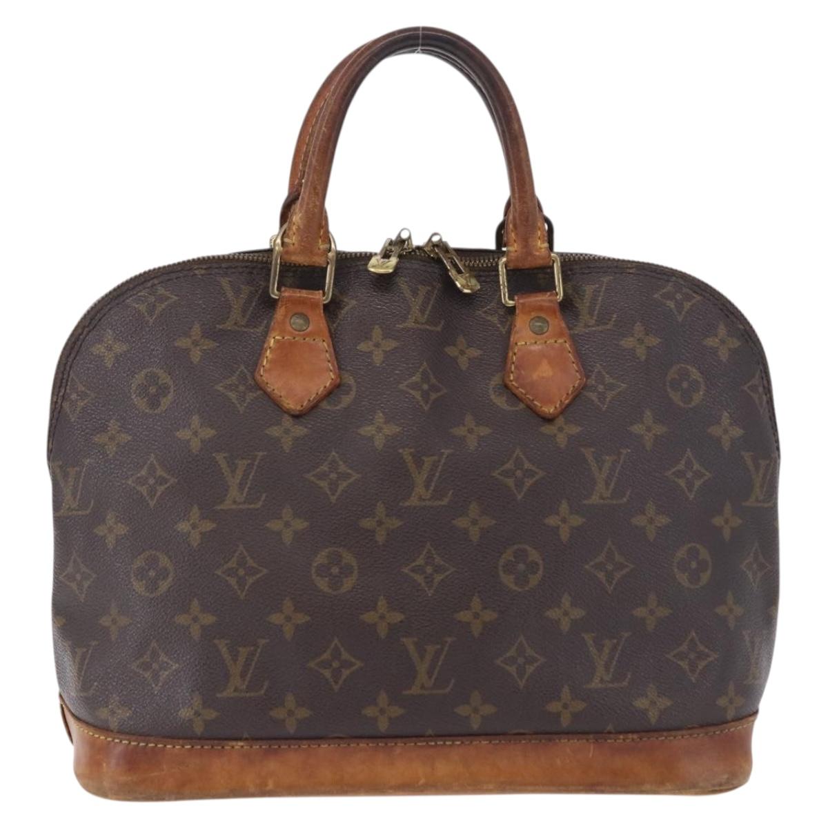 LOUIS VUITTON Monogram Alma Hand Bag M51130 LV Auth 198346
