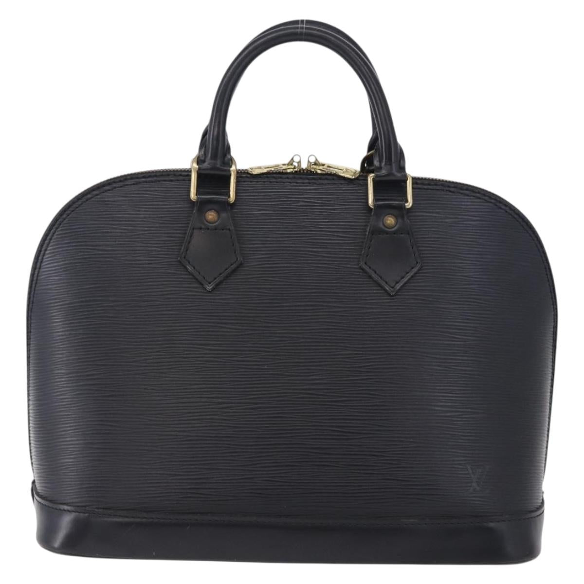 LOUIS VUITTON Epi Alma Hand Bag Noir Black M52142 LV Auth 198348A