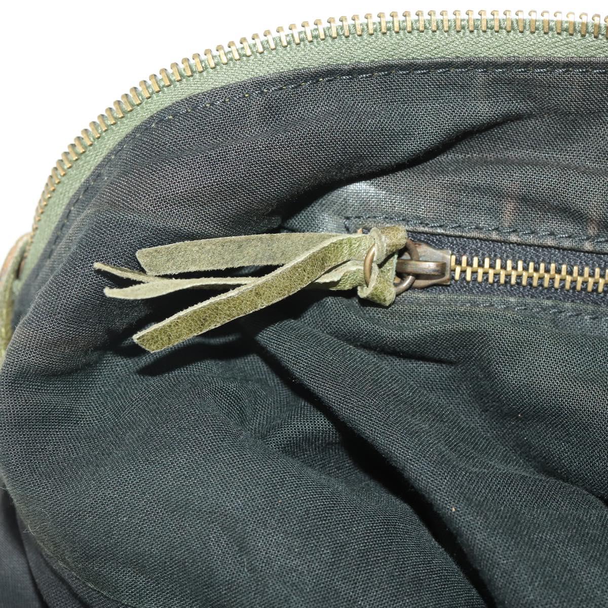 BALENCIAGA The Day Shoulder Bag Leather Khaki 140442 Auth 198360