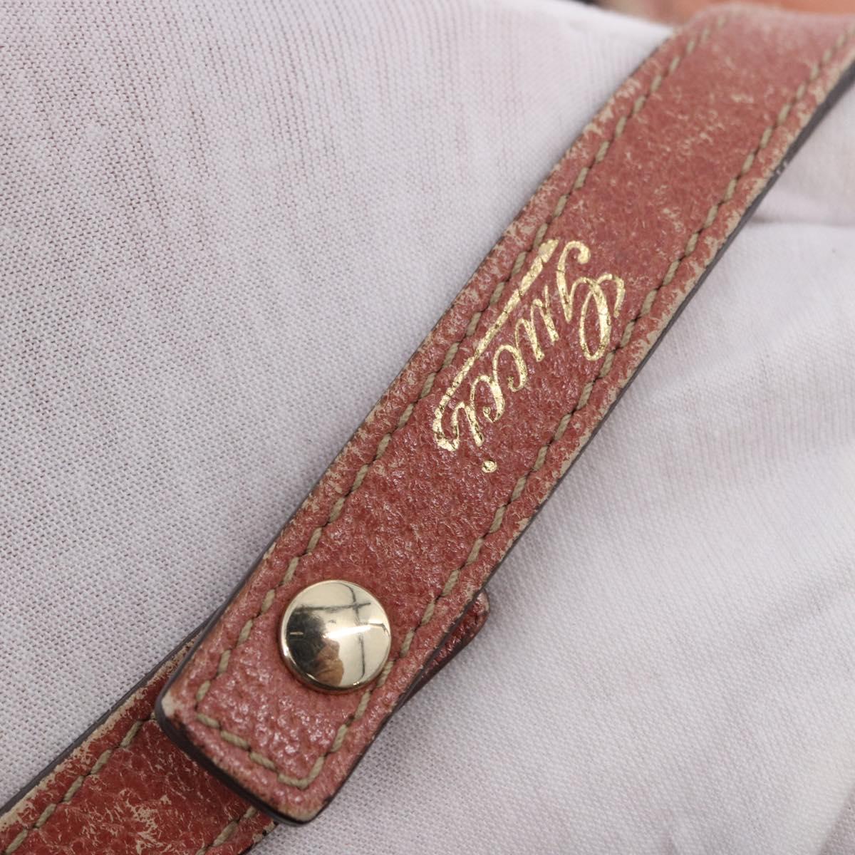 GUCCI GuccissimaGG Abby Sookie Tote Bag Suede Pink Gold Tone 130736 Auth 198365