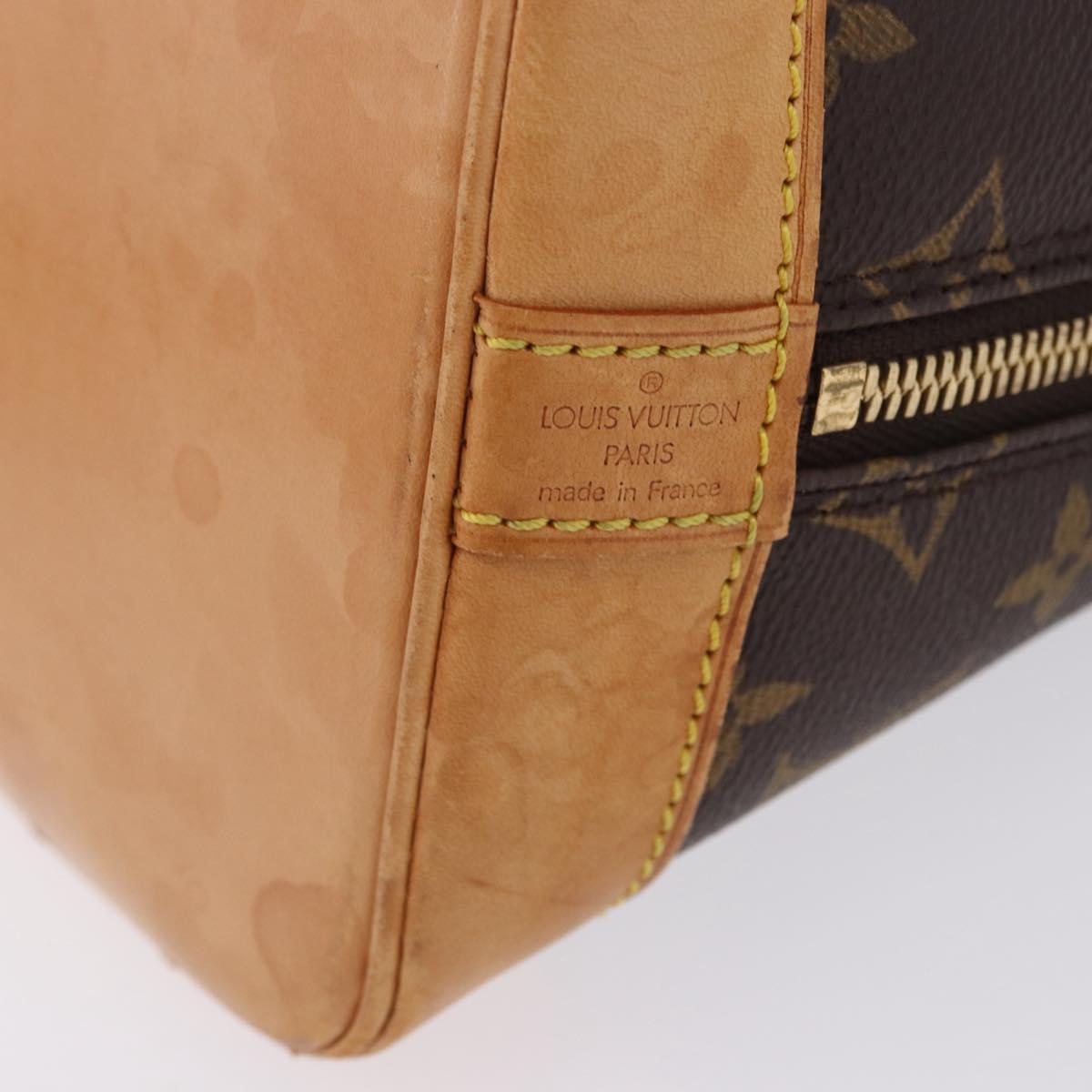 LOUIS VUITTON Monogram Alma Hand Bag M51130 LV Auth 198368A