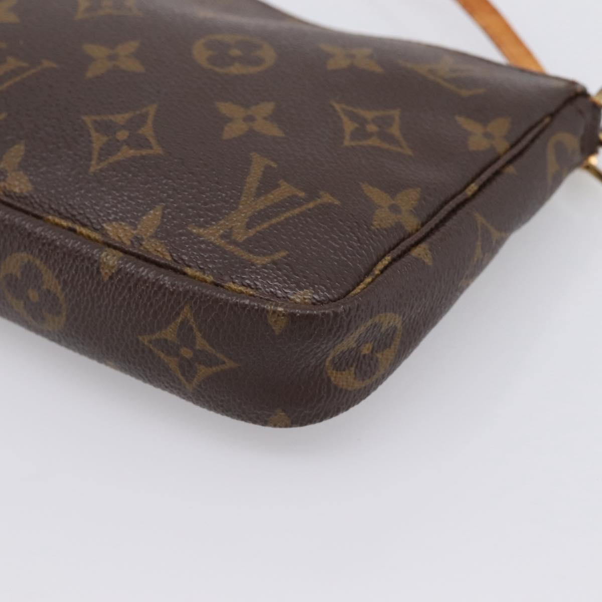 LOUIS VUITTON Monogram Pochette Accessoires Pouch M51980 LV Auth 198370
