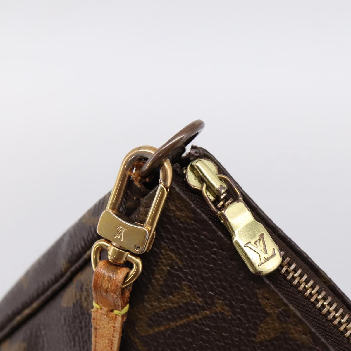 LOUIS VUITTON Monogram Pochette Accessoires Pouch M51980 LV Auth 198370
