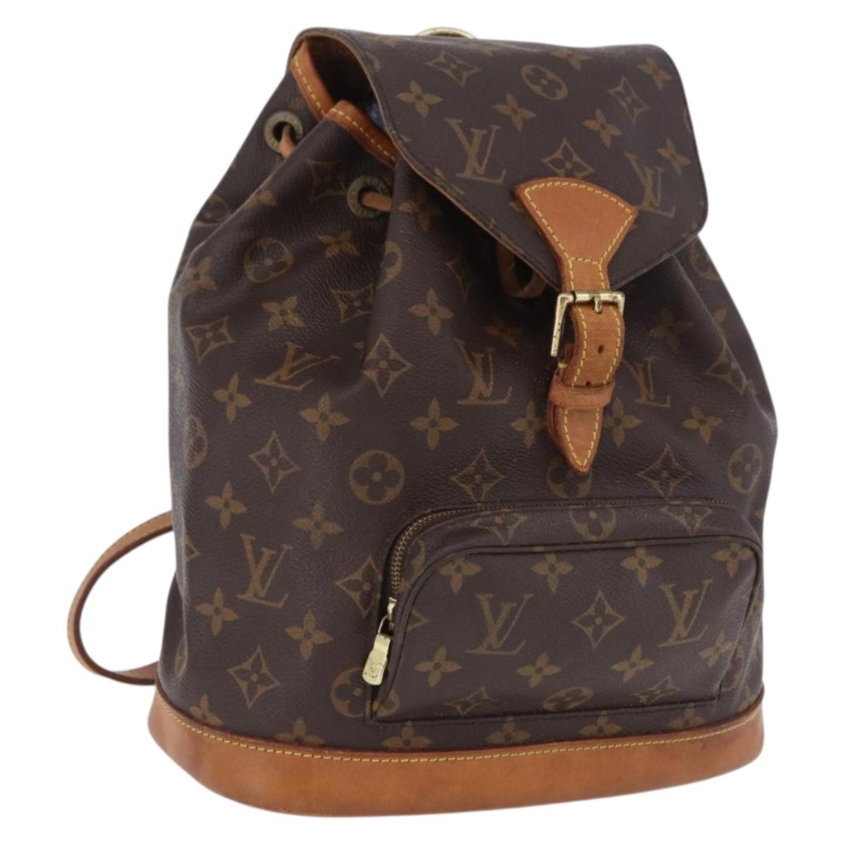 LOUIS VUITTON Monogram Montsouris MM Backpack M51136 LV Auth 198374