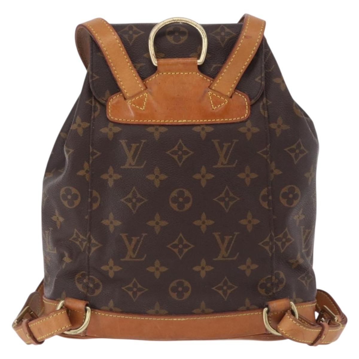 LOUIS VUITTON Monogram Montsouris MM Backpack M51136 LV Auth 198374