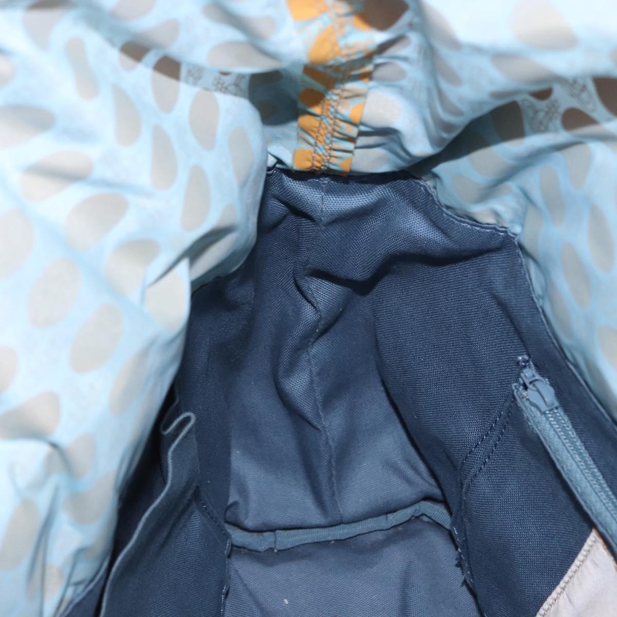 Vivienne Westwood Hand Bag Straw Light Blue Beige Auth 198376