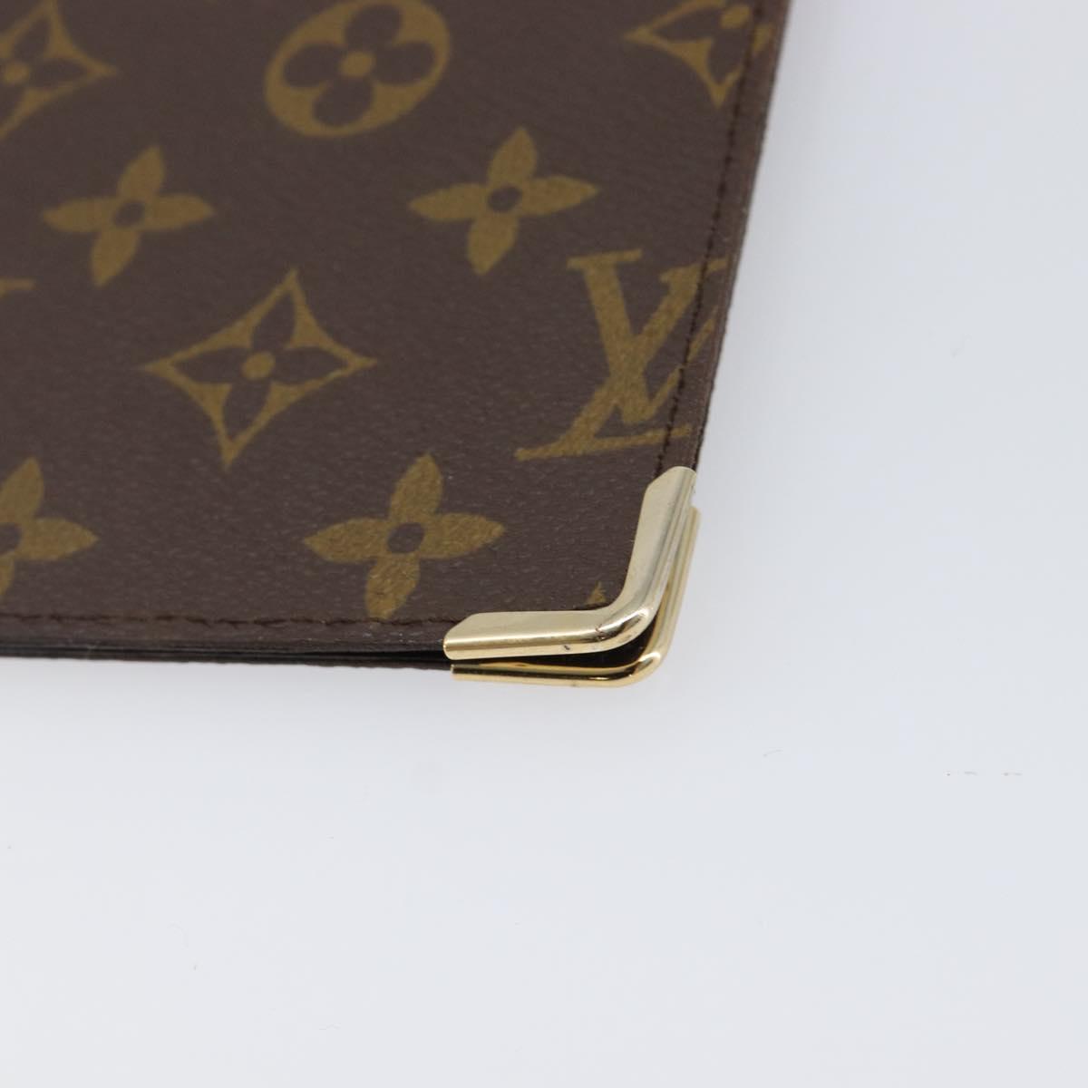 LOUIS VUITTON Monogram Note Cover LV Auth 198379