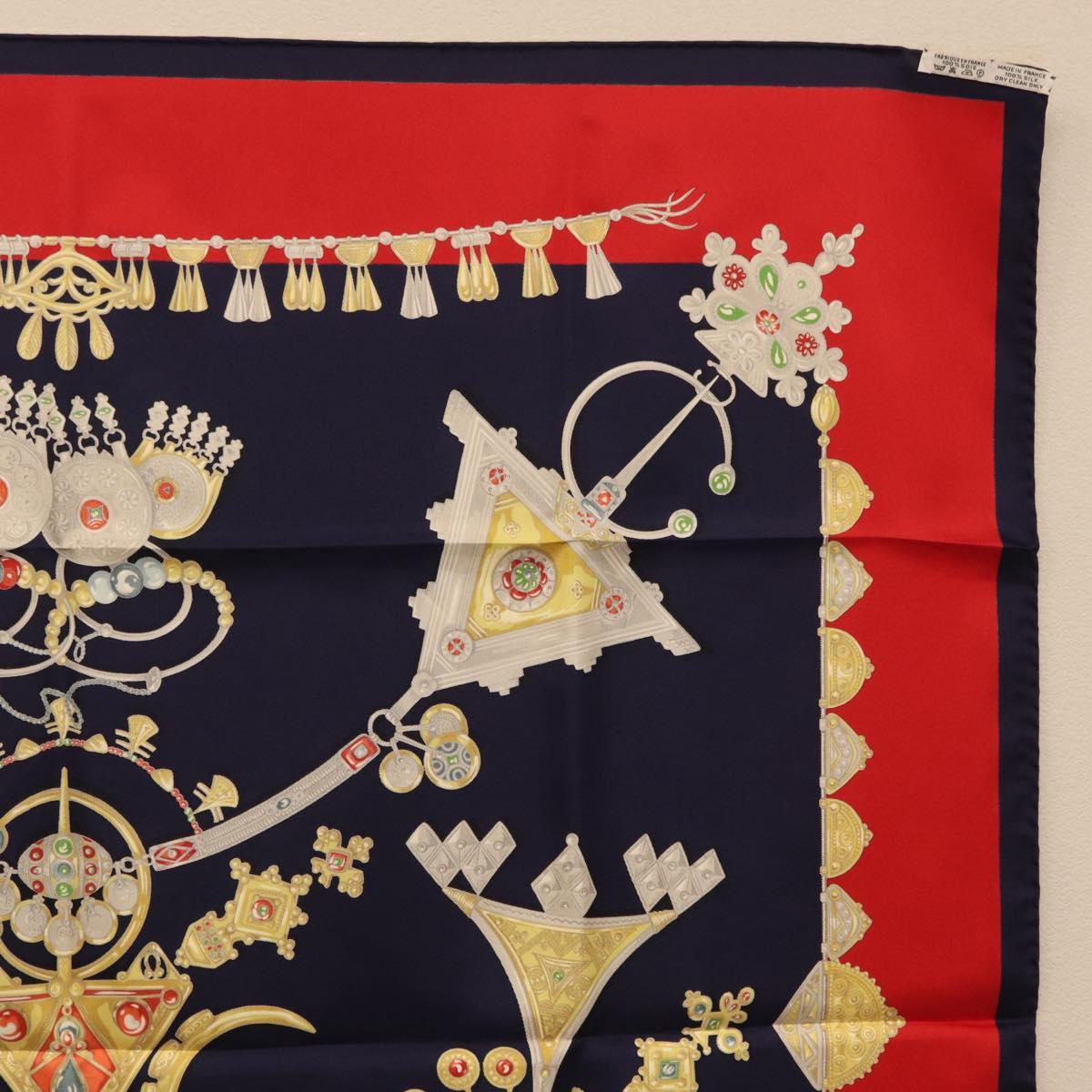 HERMES Carre 90 Scarf Silk Navy Auth 198381M