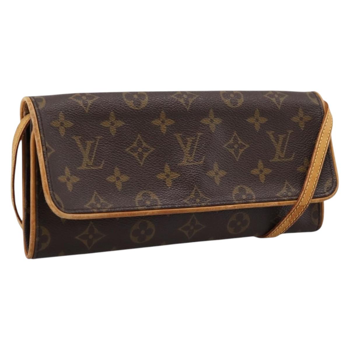 LOUIS VUITTON Monogram Pochette Twin GM Shoulder Bag M51852 LV Auth 198469