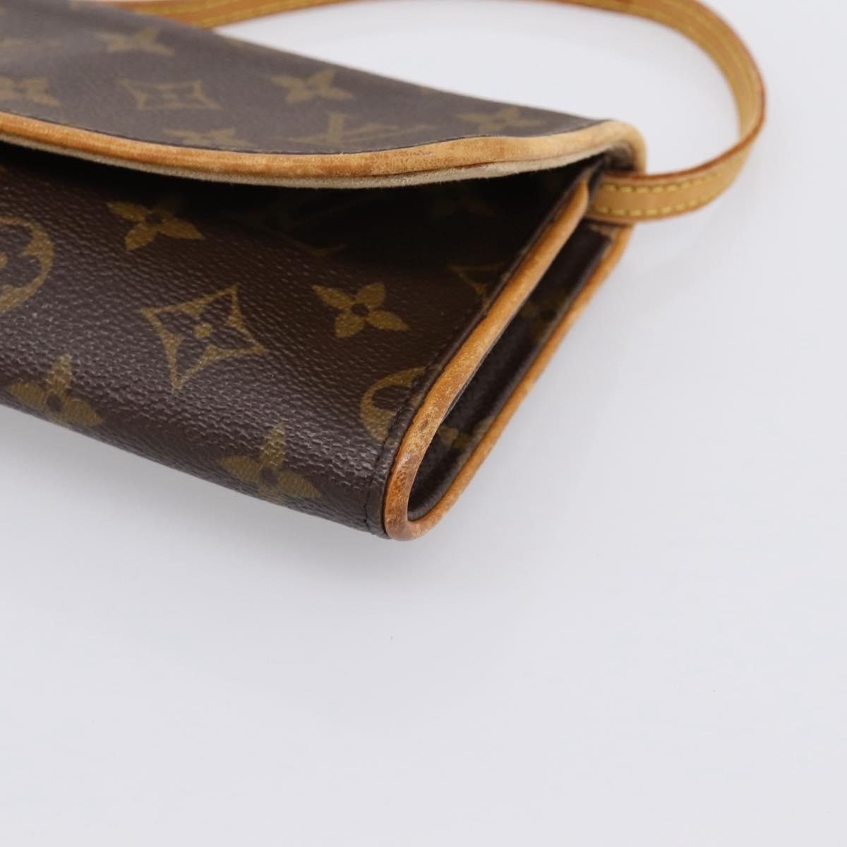 LOUIS VUITTON Monogram Pochette Twin GM Shoulder Bag M51852 LV Auth 198469