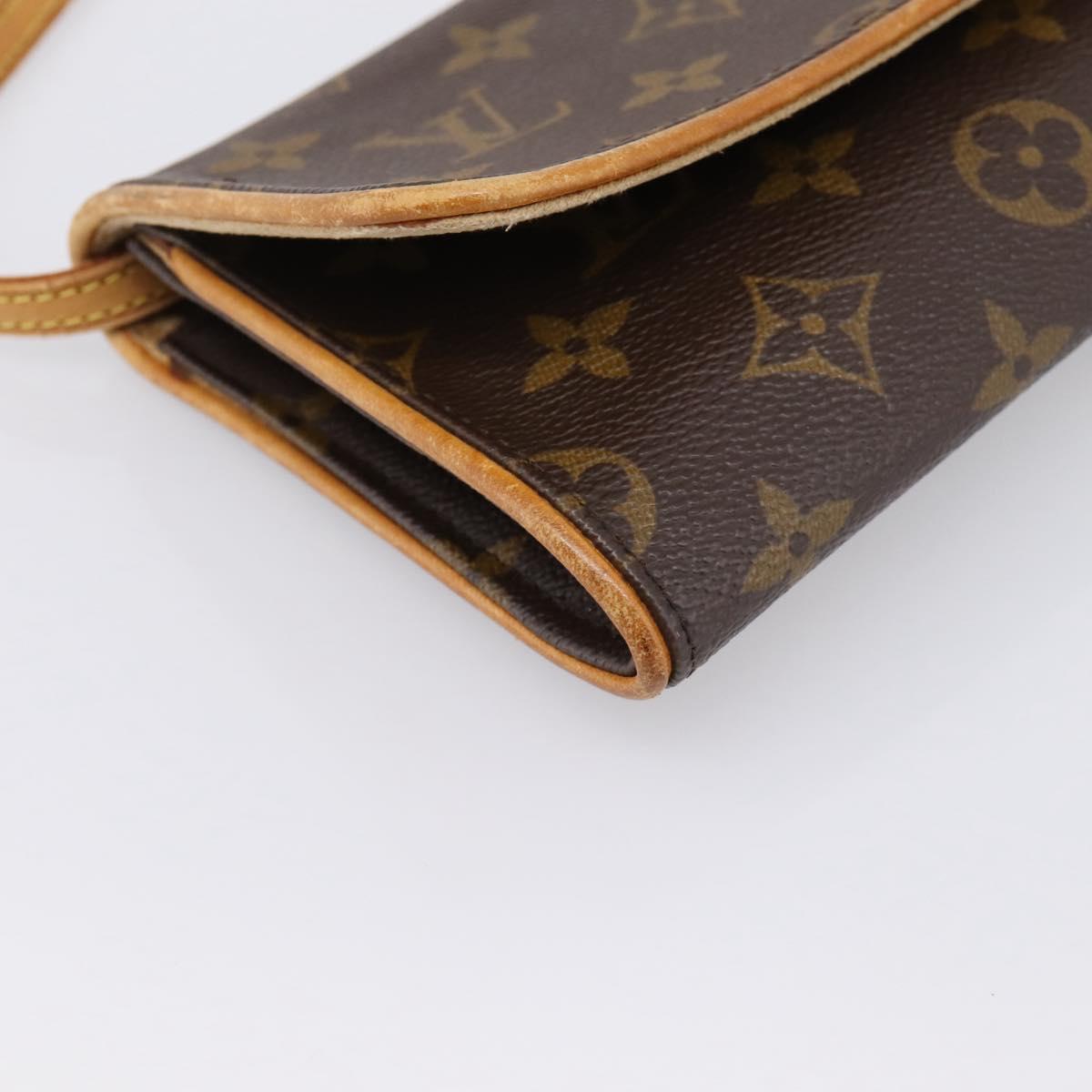 LOUIS VUITTON Monogram Pochette Twin GM Shoulder Bag M51852 LV Auth 198469