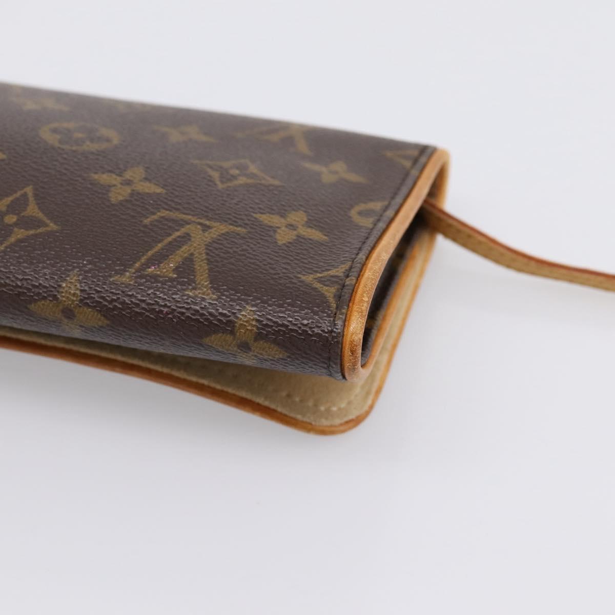 LOUIS VUITTON Monogram Pochette Twin GM Shoulder Bag M51852 LV Auth 198469