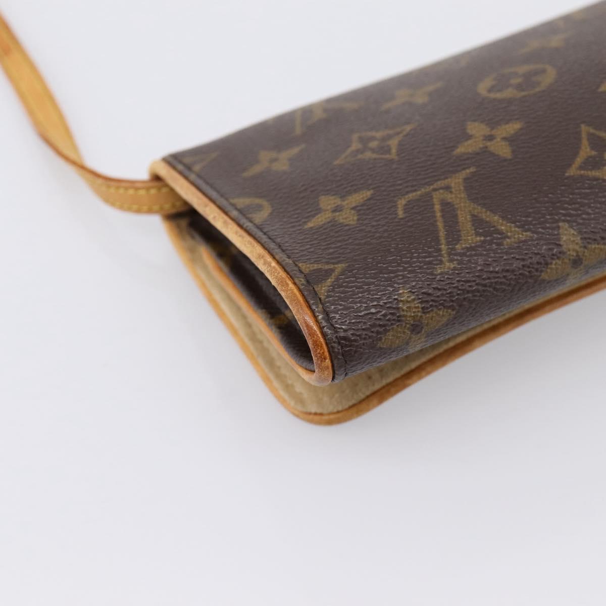 LOUIS VUITTON Monogram Pochette Twin GM Shoulder Bag M51852 LV Auth 198469