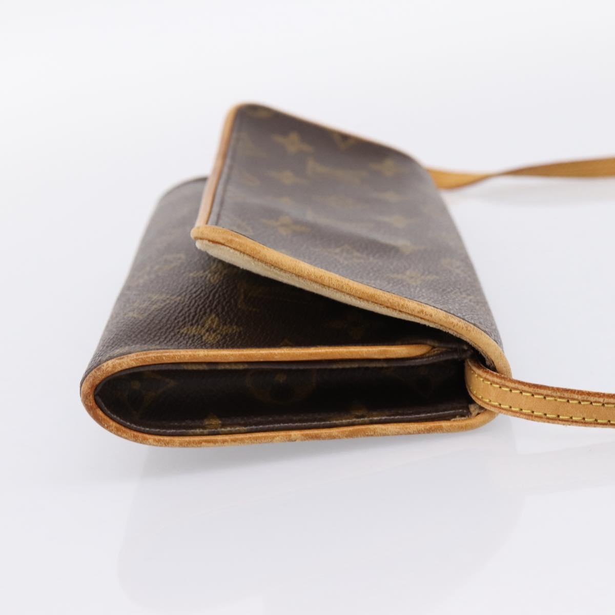 LOUIS VUITTON Monogram Pochette Twin GM Shoulder Bag M51852 LV Auth 198469