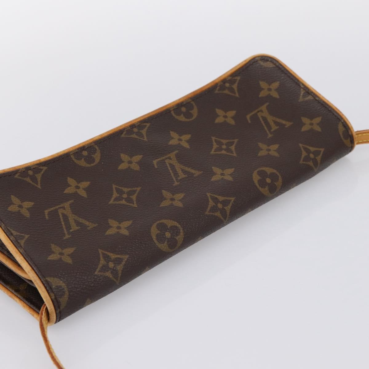 LOUIS VUITTON Monogram Pochette Twin GM Shoulder Bag M51852 LV Auth 198469